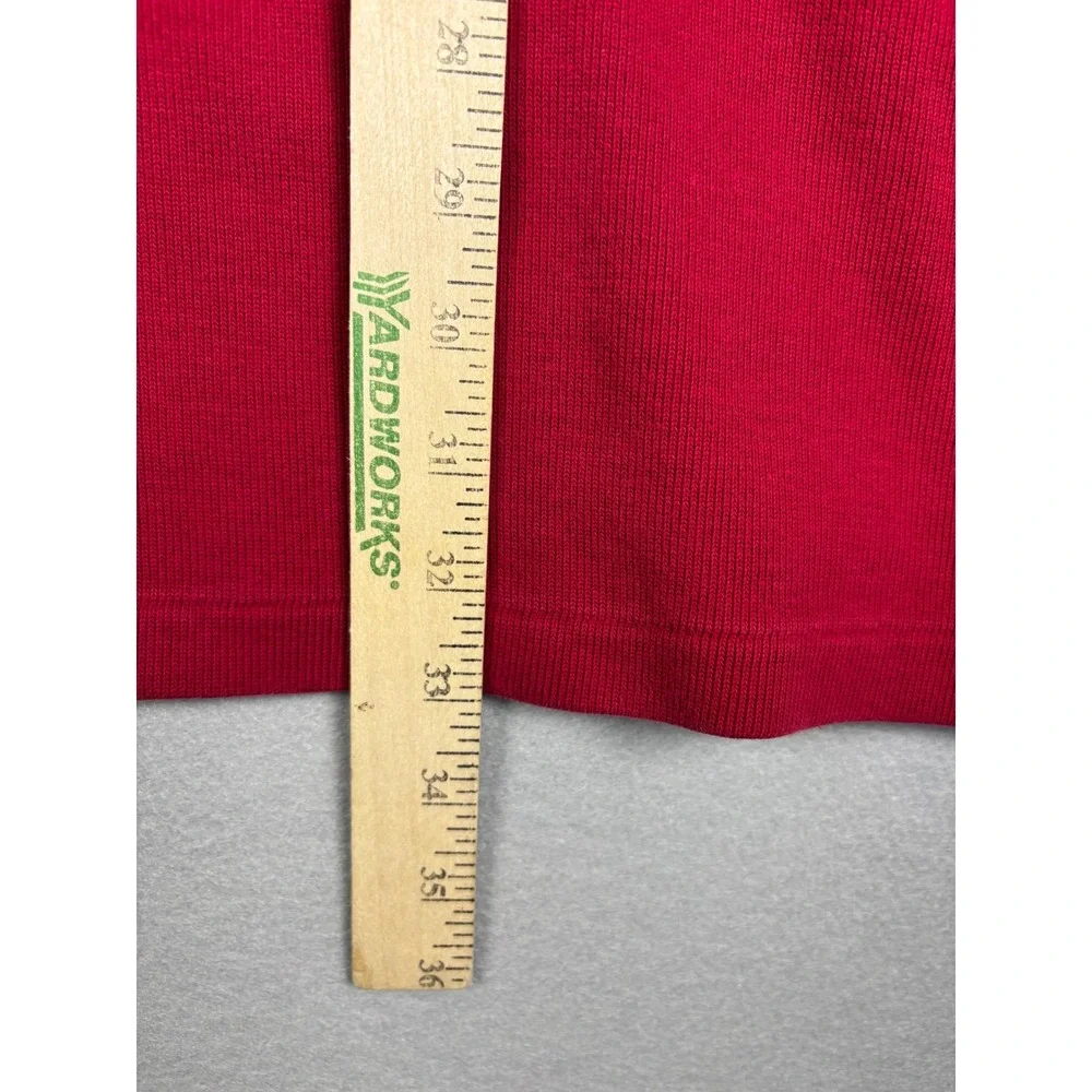 Vintage Polo Ralph Lauren Quarter-Zip Pullover Sweater 3XLT Red Cotton Tall